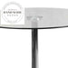 Modern Round Chrome Metal Base Luxury Glass Top Dining Table for Commercial Use