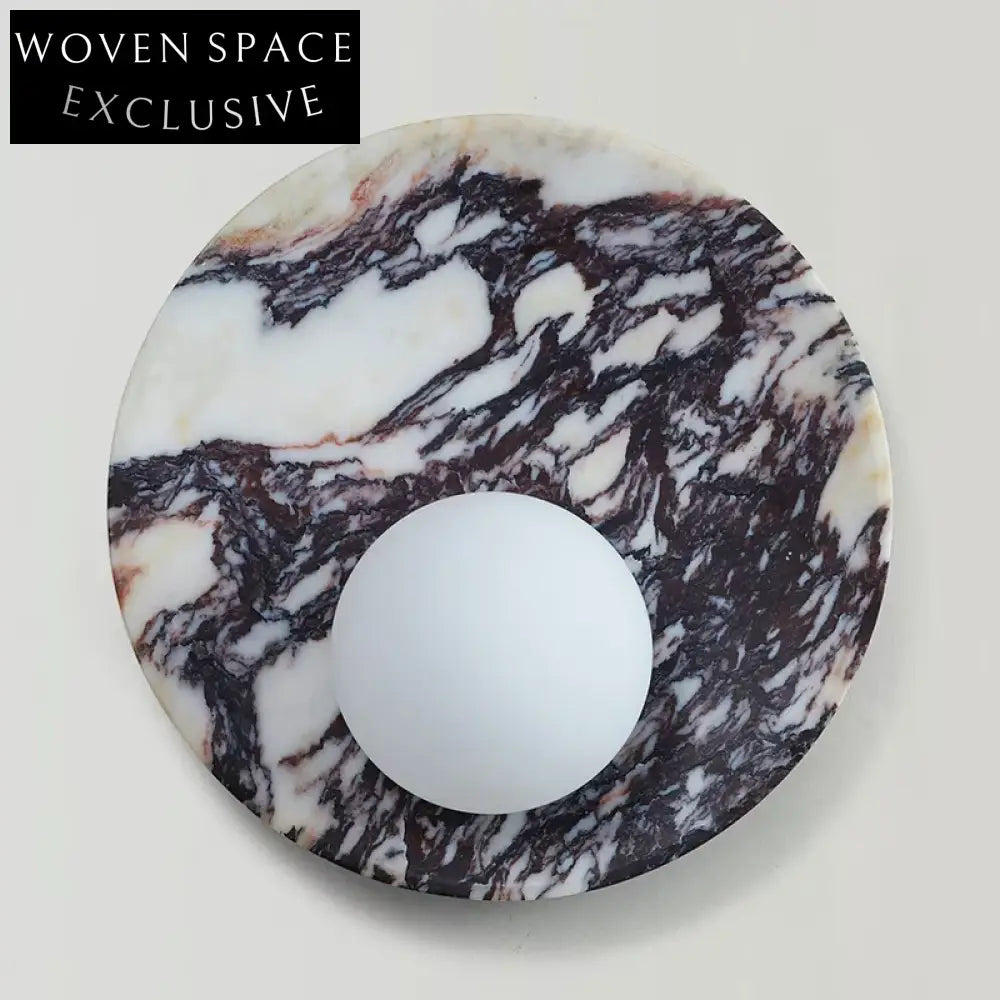 Modern Round Decorative Marble Smart Home Bedroom Wall Light