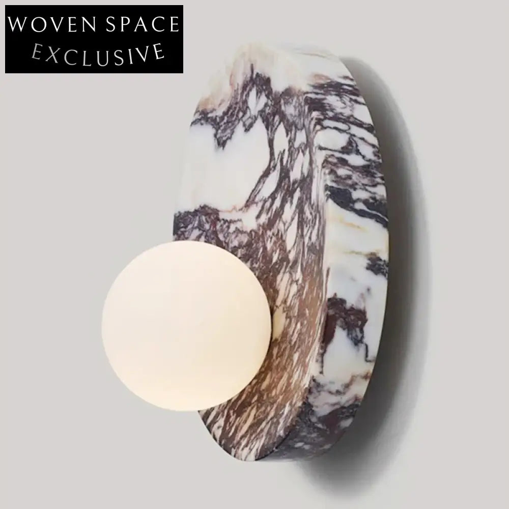 Modern Round Decorative Marble Smart Home Bedroom Wall Light