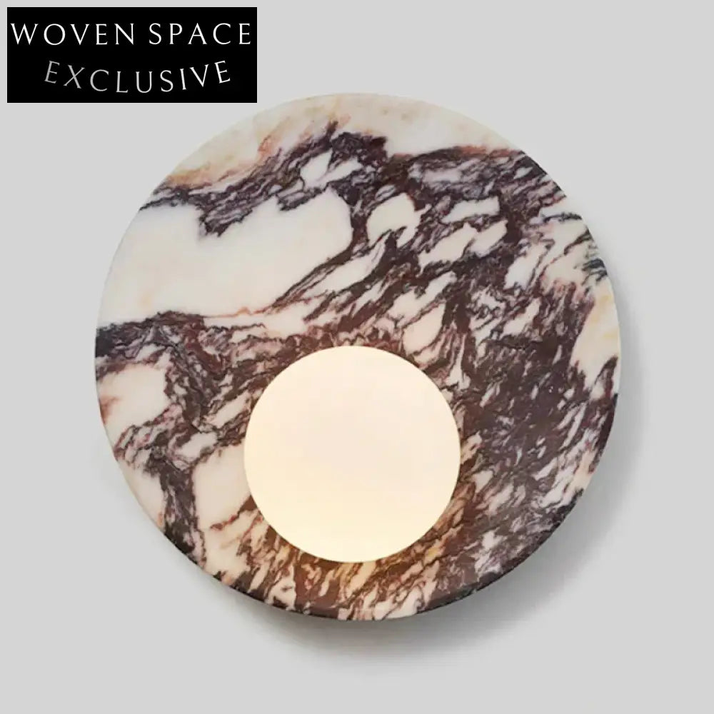 Modern Round Decorative Marble Smart Home Bedroom Wall Light