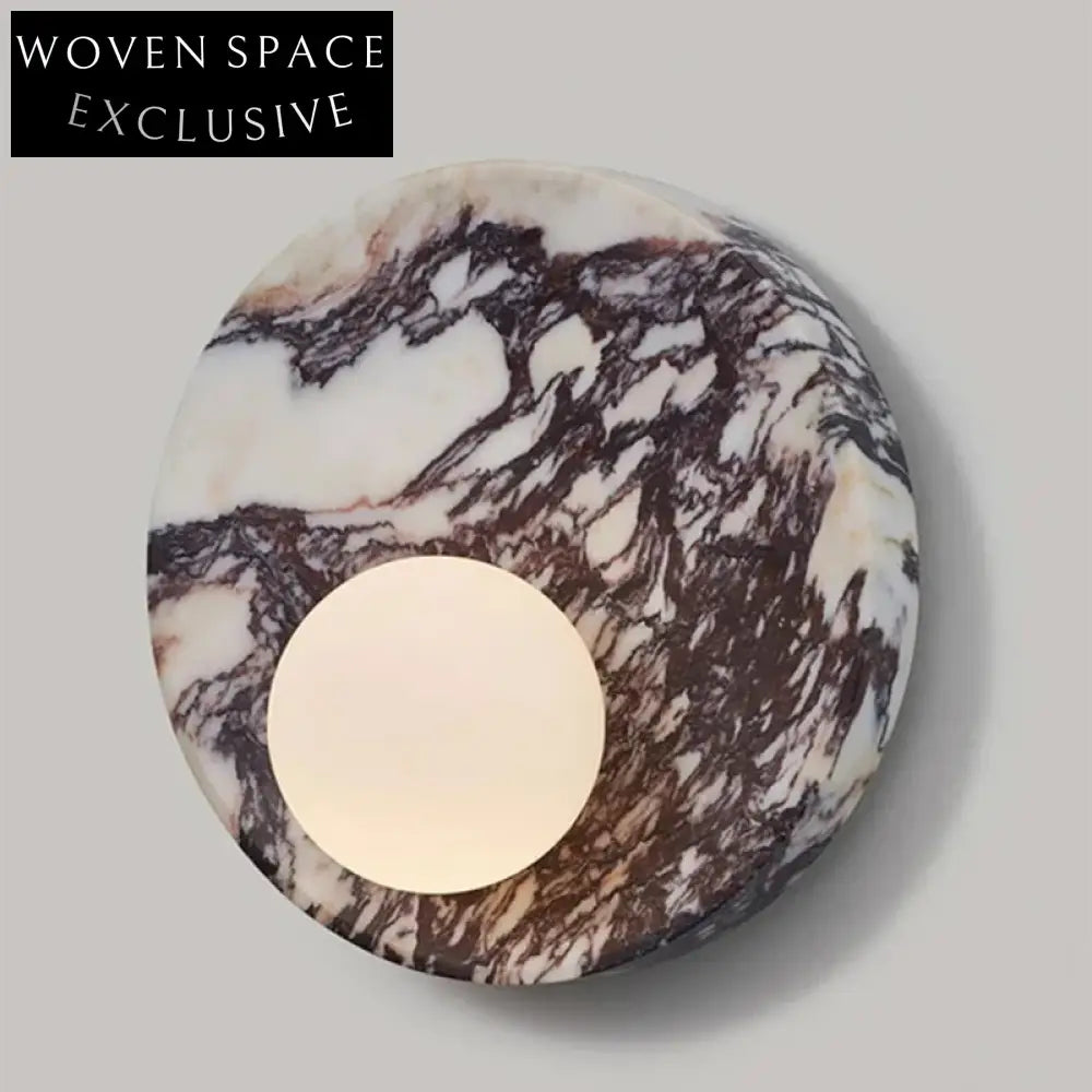 Modern Round Decorative Marble Smart Home Bedroom Wall Light