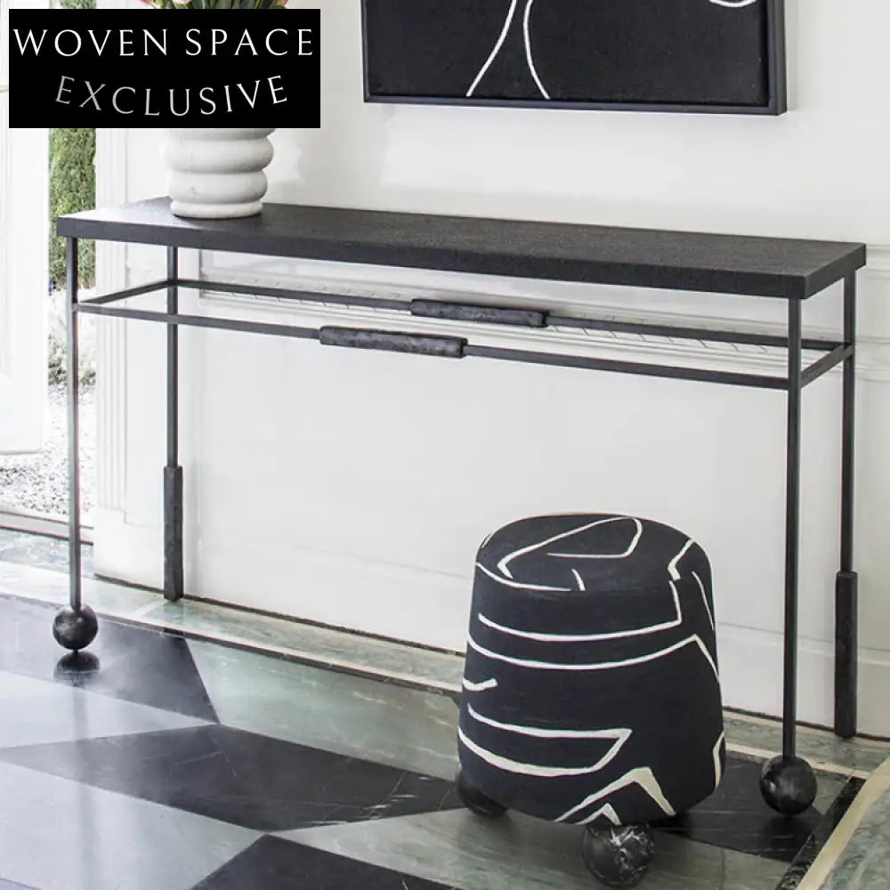 Modern Round Fabric Ottoman Stool for Living Room & Home Decor