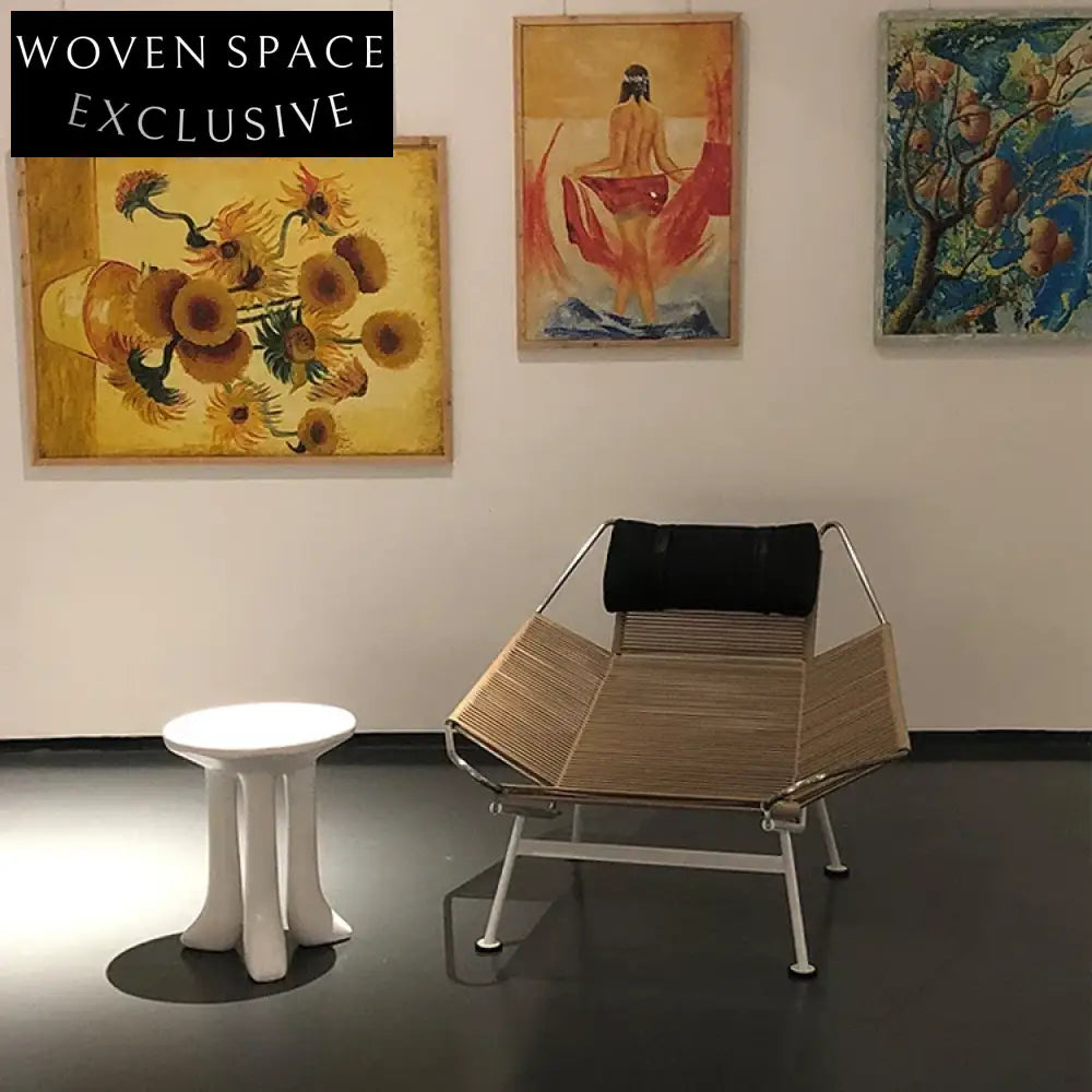 Modern Round Fiberglass Accent Table - Versatile Minimalist Coffee & End Table