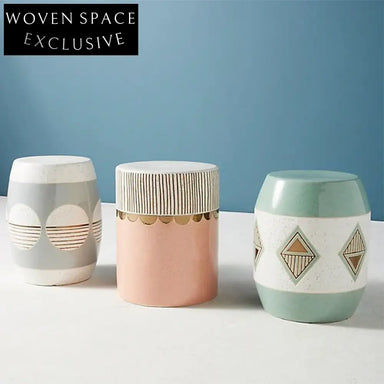 Modern Round Fiberglass Side Table for Living Room, Garden, or Patio