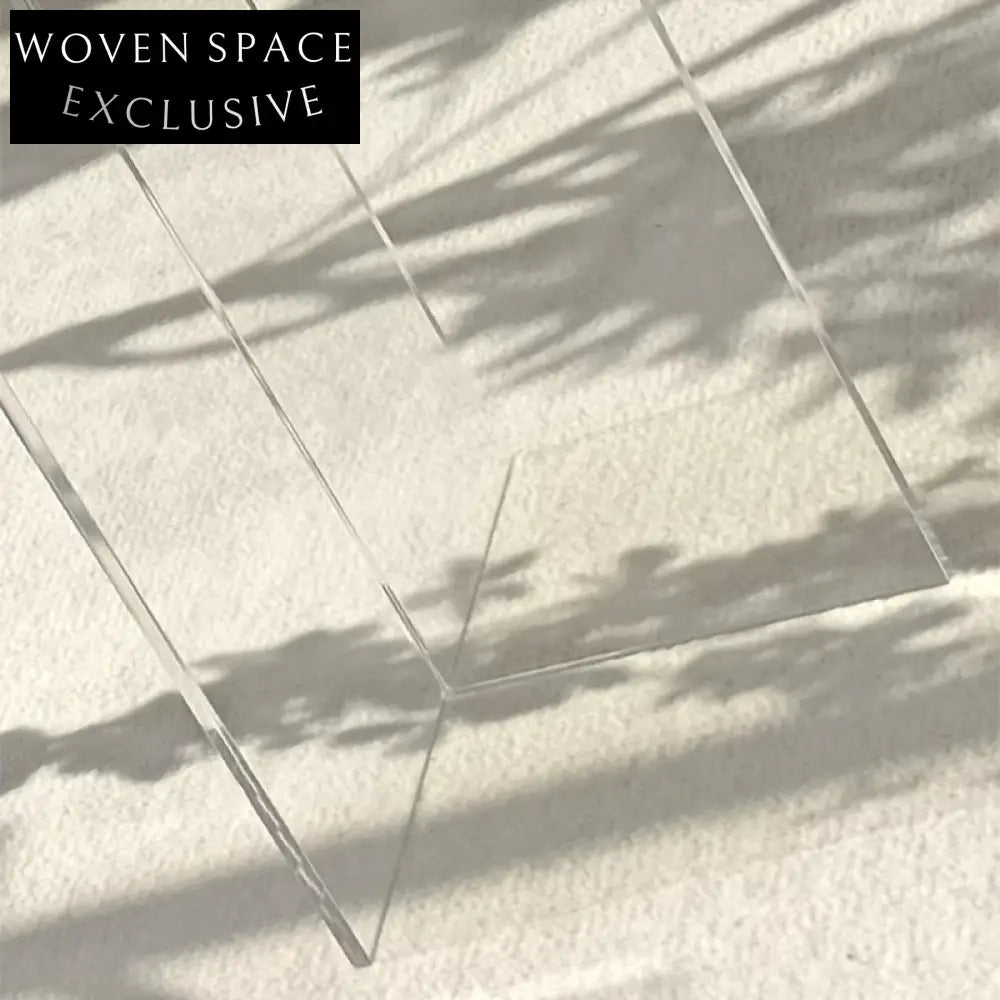 Modern Round Glass Acrylic Rainbow Coffee Table Set Home Decor