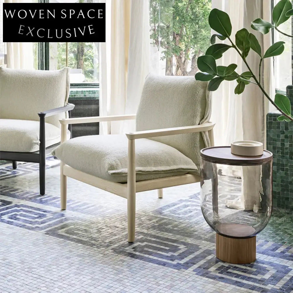 Modern Round Glass Coffee Table Set for Living Room & Balcony Spaces