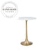 Modern Round Gold Stainless Steel Decorative Side Table