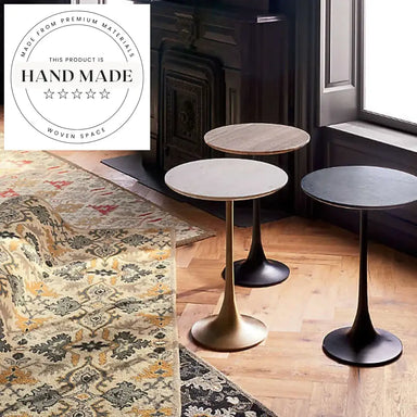 Modern Round Gold Stainless Steel Decorative Side Table