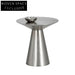 Modern Round Gold Stainless Steel Small Accent Coffee Side Table