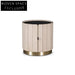 Modern Round Leather Nightstand for Stylish Bedroom Decor