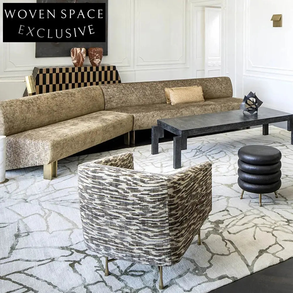 Modern Round Leather Stool End Table with Metal Legs for Home Decor