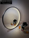 Modern Round LED Anti-Fog Smart Bathroom Time Display Mirror