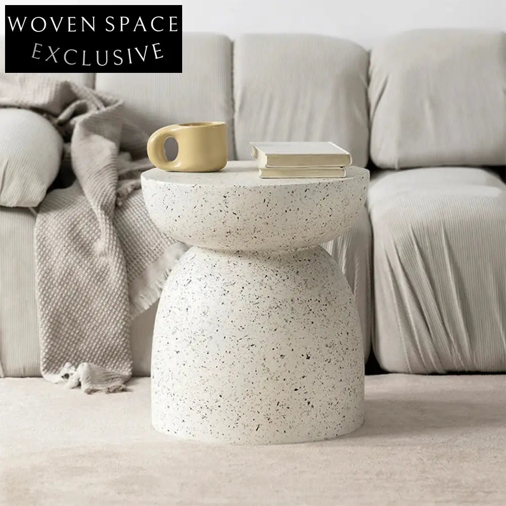 Modern Round Magnesium Oxide Marble End Side Living Room Coffee Table