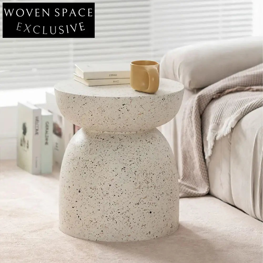 Modern Round Magnesium Oxide Marble End Side Living Room Coffee Table