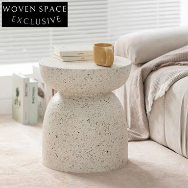 Modern Round Magnesium Oxide Marble End Side Living Room Coffee Table