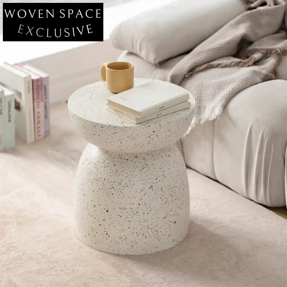 Modern Round Magnesium Oxide Marble End Side Living Room Coffee Table