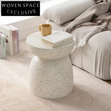 Modern Round Magnesium Oxide Marble End Side Living Room Coffee Table