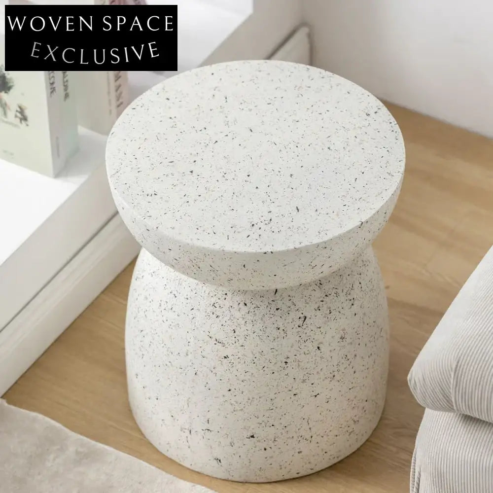 Modern Round Magnesium Oxide Marble End Side Living Room Coffee Table