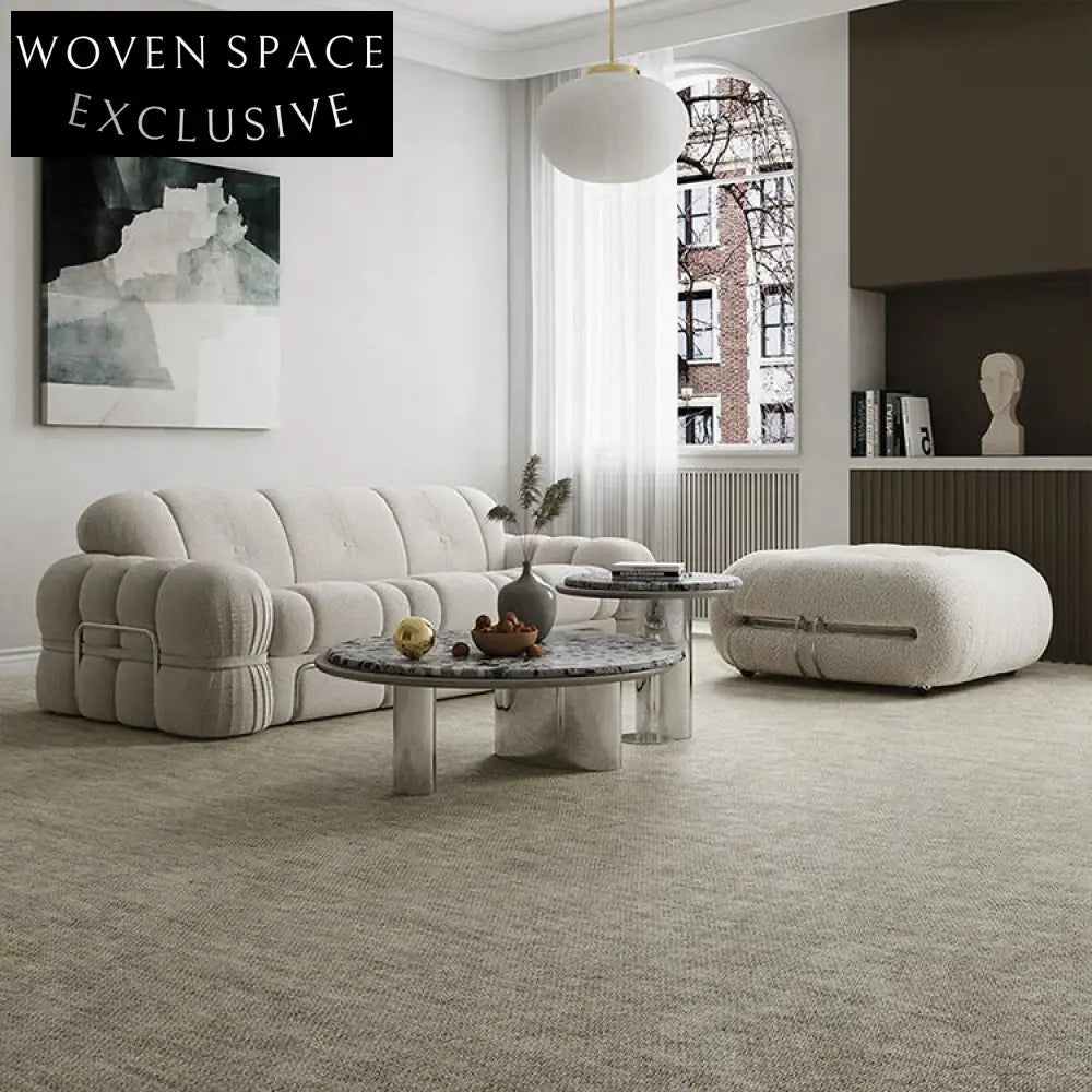 Modern Round Marble Nesting Design Coffee Table Set for Living Rooms