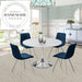Modern Round Marble Top Dining Table for Hotels & Bistros