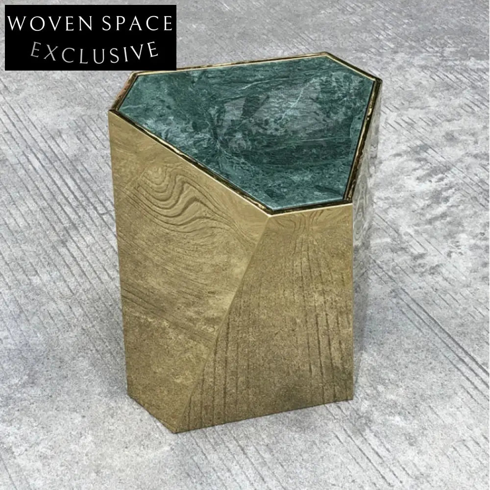 Modern Round Marble Top Gold Stainless Steel Leg Accent Coffee Table