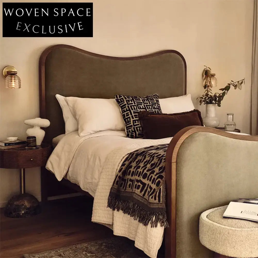 Modern Round Marble Top Nightstand with Drawer, Minimalist Bedside Accent Table