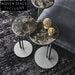 Modern Round Marble Top Side Table with Metal Base Coffee Table