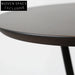 Modern Round MDF Top Leisure Cafe Dining Table with Iron Leg Base