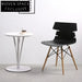 Modern Round MDF Top Leisure Cafe Dining Table with Iron Leg Base