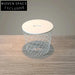 Modern Round MDF Top Metal Drum Storage Accent Side Table