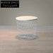 Modern Round MDF Top Metal Drum Storage Accent Side Table