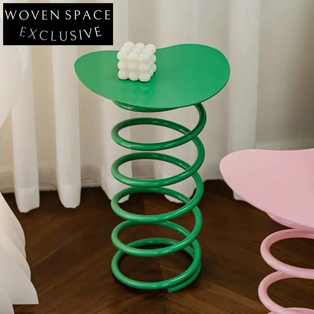 Modern Round Metal Coffee Side Table Living Room Accent Furniture Piece