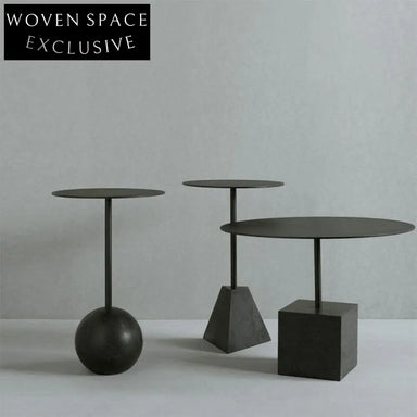 Modern Round Metal Coffee Table for Living Room Sofa Side Decor Accent