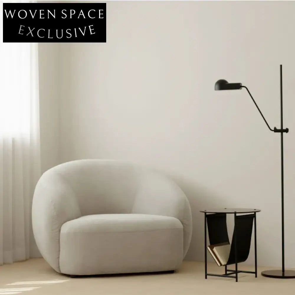 Modern Round Metal Coffee Table with Magazine Rack, Elegant Side Table