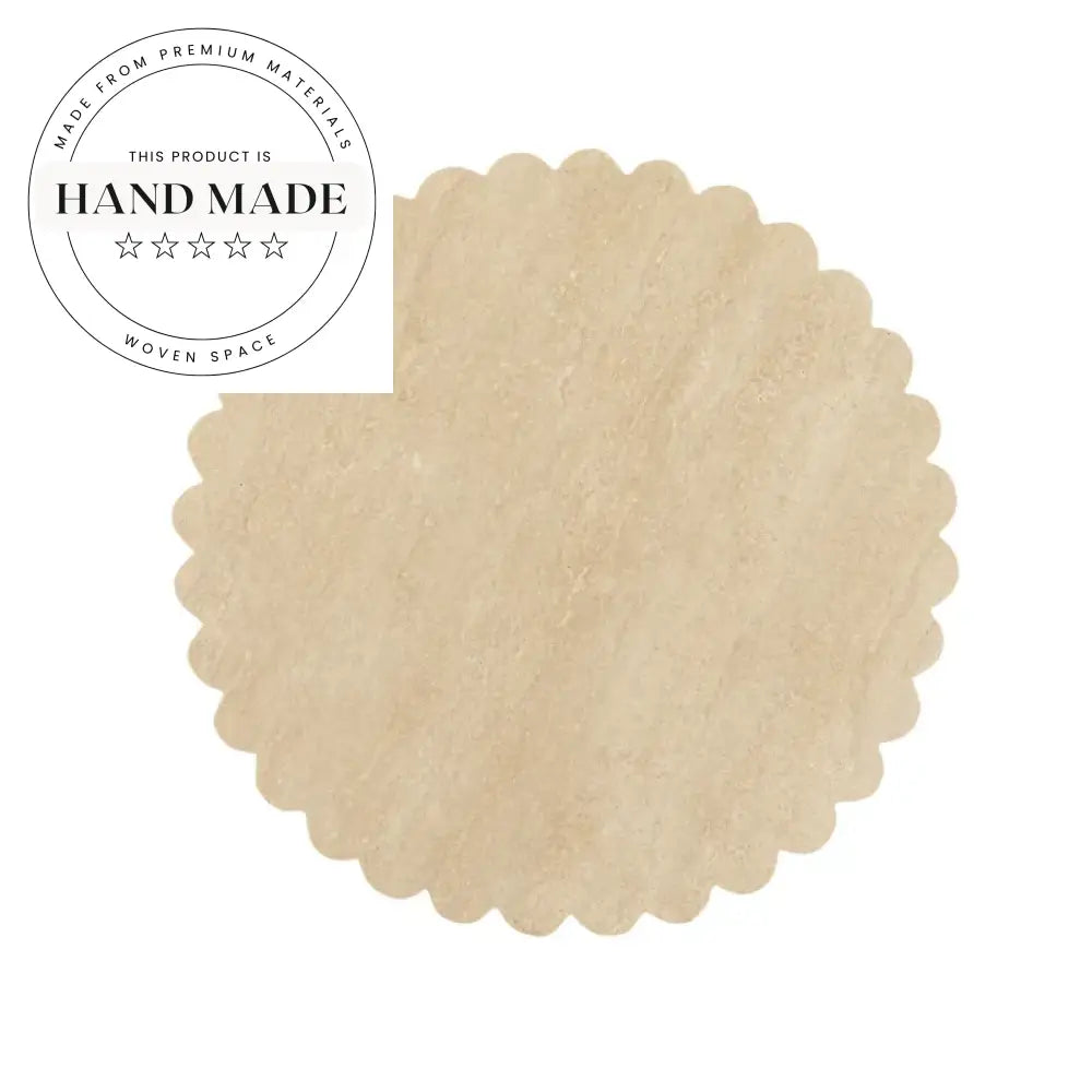 Modern Round Natural Travertine Stone Interior Decor Side Table