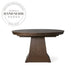 Modern Round Oak Expandable 8 to 10 Seat Dining Table