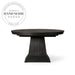 Modern Round Oak Expandable 8 to 10 Seat Dining Table