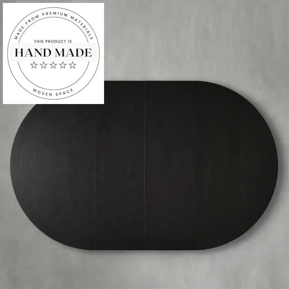 Modern Round Oak Expandable 8 to 10 Seat Dining Table