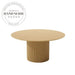 Modern Round Solid Oak Pedestal 6-8 Seater Dining Table