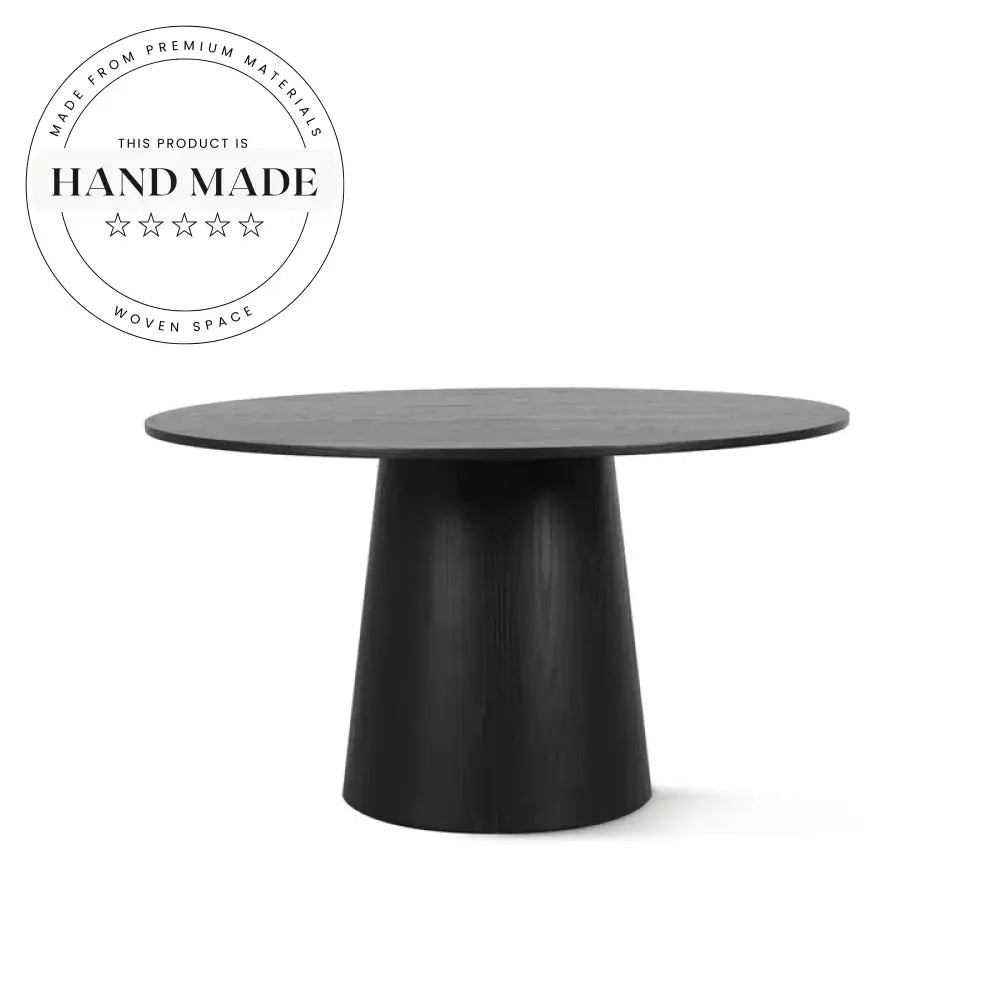 Modern Round Solid Oak Vintage Wood 8 Seater Dining Table