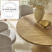Modern Round Solid Oak Wood Kitchen and Restaurant Dining Table
