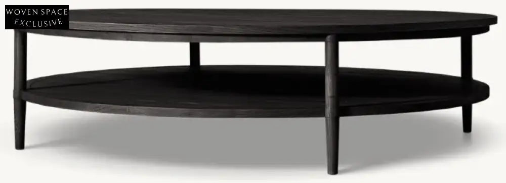 Modern Luxury Solid Wood Round Coffee Table for Elegant Living Rooms