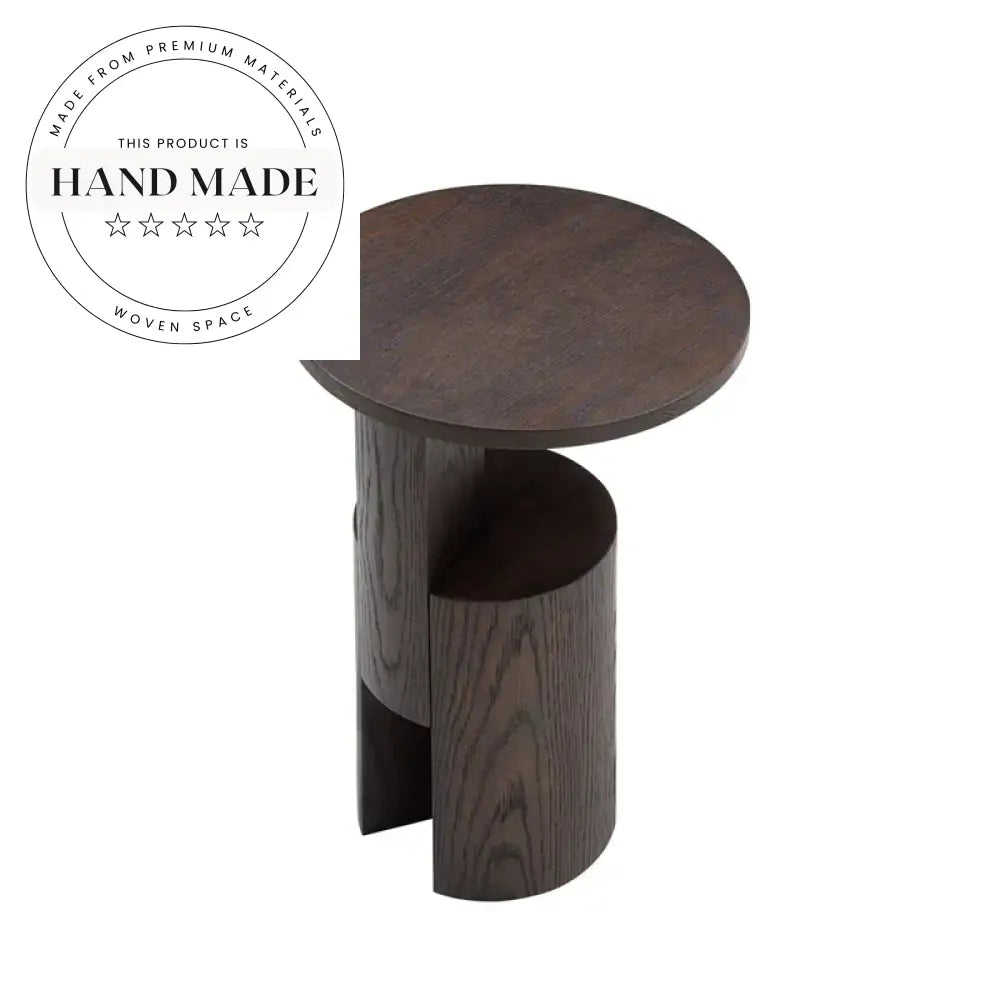 Modern Round Solid Wood Nordic Decorative Living Room Side Table
