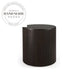 Modern Round Solid Wood Storage Cylinder Sofa Side Table