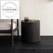Modern Round Solid Wood Storage Cylinder Sofa Side Table