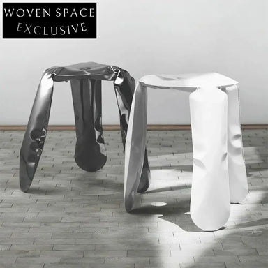 Modern Round Stainless Steel Balloon Stool Chair - Versatile Home Accent Table