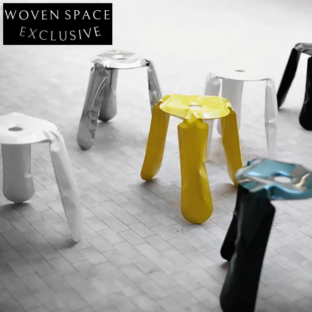 Modern Round Stainless Steel Balloon Stool Chair - Versatile Home Accent Table