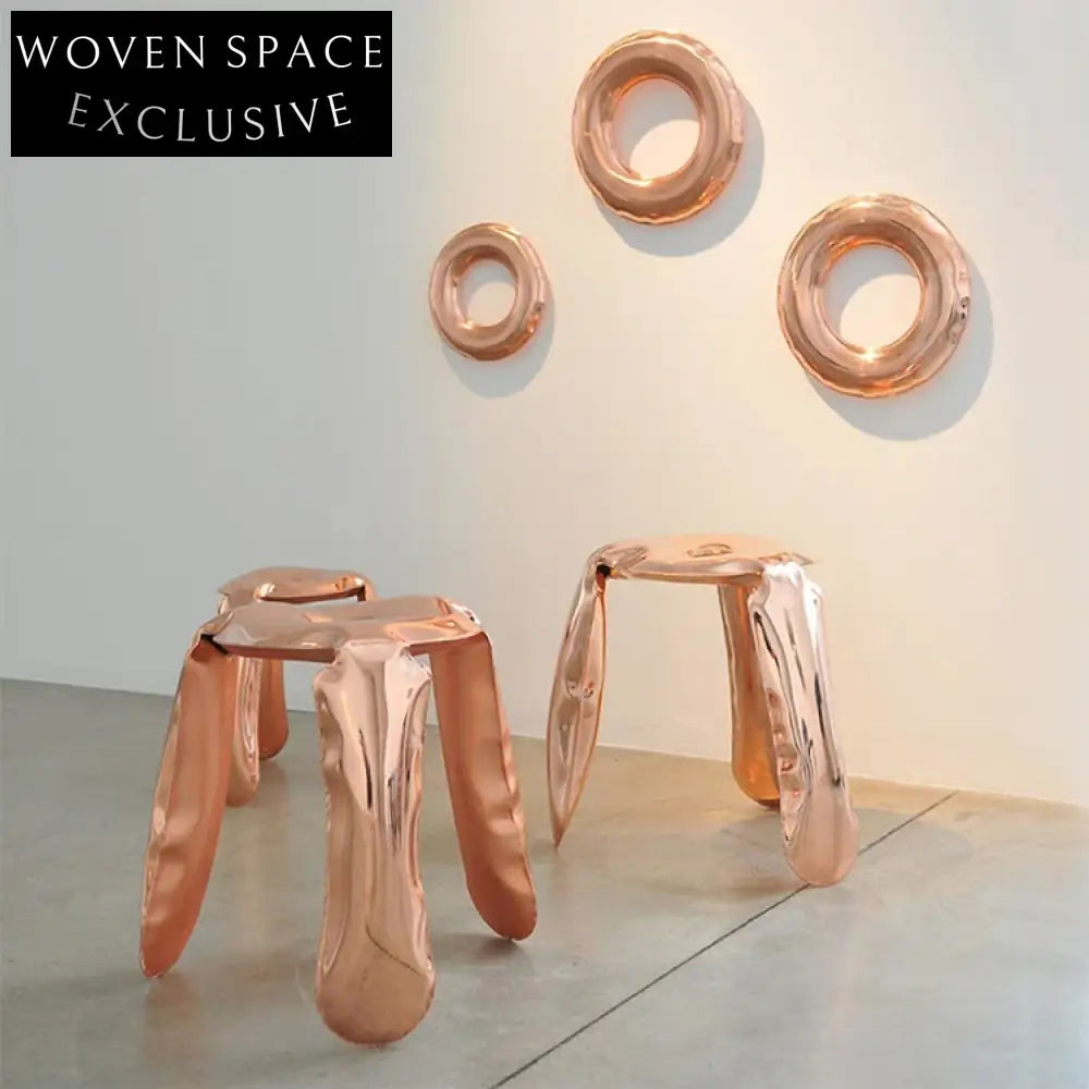 Modern Round Stainless Steel Balloon Stool Chair - Versatile Home Accent Table