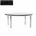 Modern Round Tempered Glass Stainless Steel Frame Living Room Coffee Table