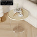 Modern Round Top Clear Acrylic Side Coffee Table for Home Living Room
